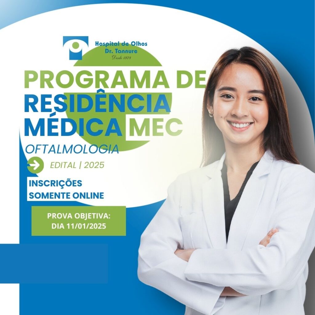 Prova de residência médica Hospital de Olhos Dr. Tannure